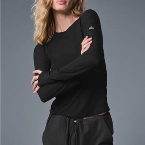 ALO Yoga Ribbed Sea Coast Long Sleeve
